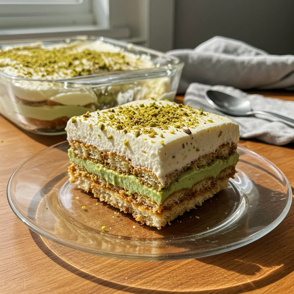 BEST RECIPE for Creamy Pistachio Tiramisu: Ultimate Italian Dessert Perfection - secondary view